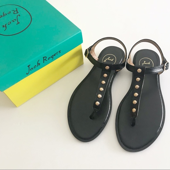 Jack Rogers Shoes - NWT! Jack Rogers Black Leather Sandals